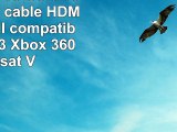 20 metre Pro Gold version 14 a câble HDMI vers HDMI compatible avec PS3 Xbox 360