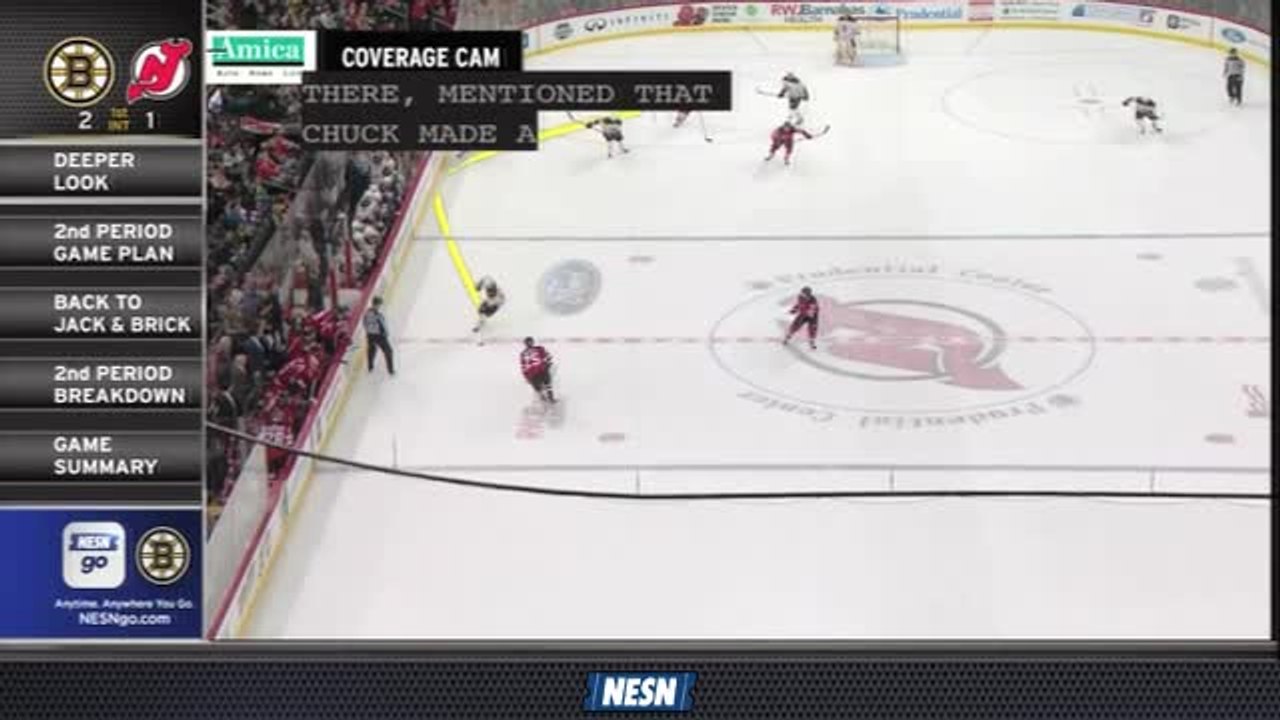 Creative Passing, Aggressive Play Leads To Bruins' First Goal