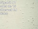 StarTechcom Câble réseau Cat6 Gigabit UTP sans crochet de 15m  Cordon Ethernet RJ45