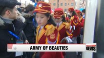 North Korean cheering squad to make first outdoor appearance at women's alpine ski event