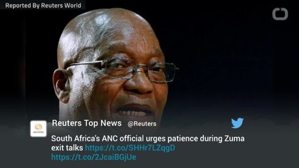 South Africa's ANC Official Urges Patience During Zuma Exit Talks