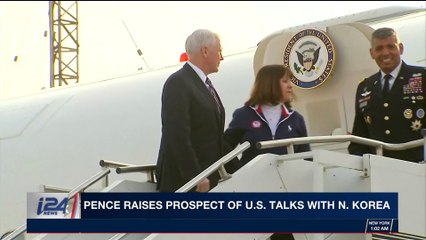 i24NEWS DESK | Pence raises prospect of U.S talks with N. Korea | Monday, February 12th 2018