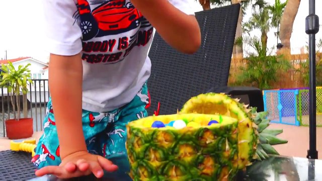 Funny Kids Real Pool Party Bad Kids & Chocolate Candy Coca Cola! Johny Johny Yes Papa