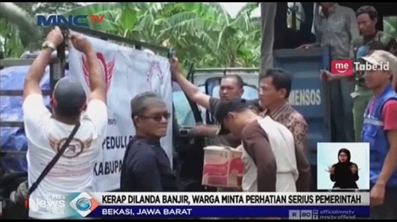Banjir Luapan Sungai Ciherang Rendam Ratusan Rumah Warga