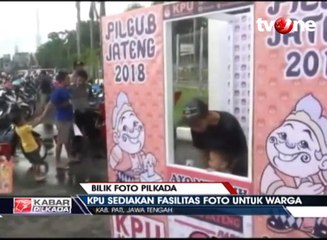 Bilik Foto Pilkada, Sosialisasi Unik Petugas KPU