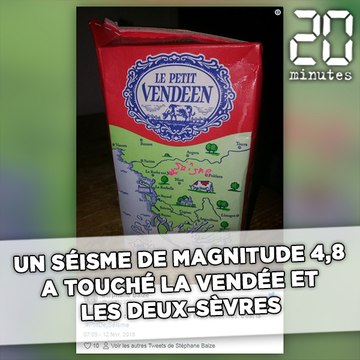 Un séisme de magnitude 4,8 a touché la Vendée et les Deux-Sèvres