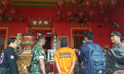 Polisi Tangkap Pelaku Penebar Ancaman Bom di Kelenteng