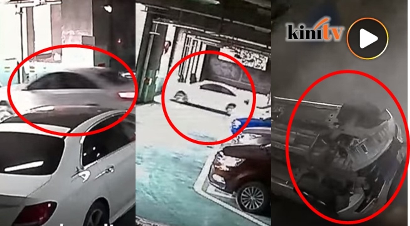 Gara-gara nak ambil kabel USB, kereta terjunam