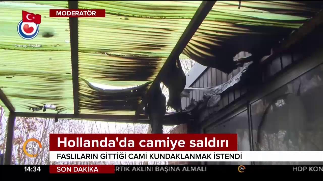 Cami kundaklandı