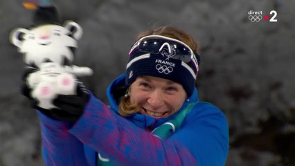 JO 2018 - BIATHLON FEMMES : Anaïs Bescond sur la troisième marche du podium