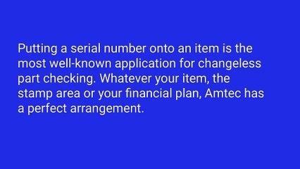 Serial Numbering Machine