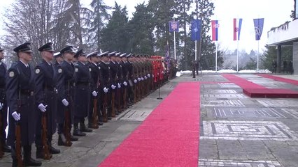 Sırbistan Cumhurbaşkanı Vucic Hırvatistan'da - Karşılama Töreni