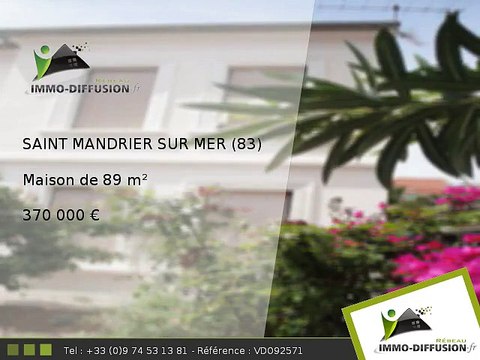 Maison A vendre Saint mandrier sur mer 89m2 - 370 000 Euros