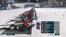 JO 2018 : Biathlon - Le 5/5 de Martin Fourcade sur son deuxième tir couché