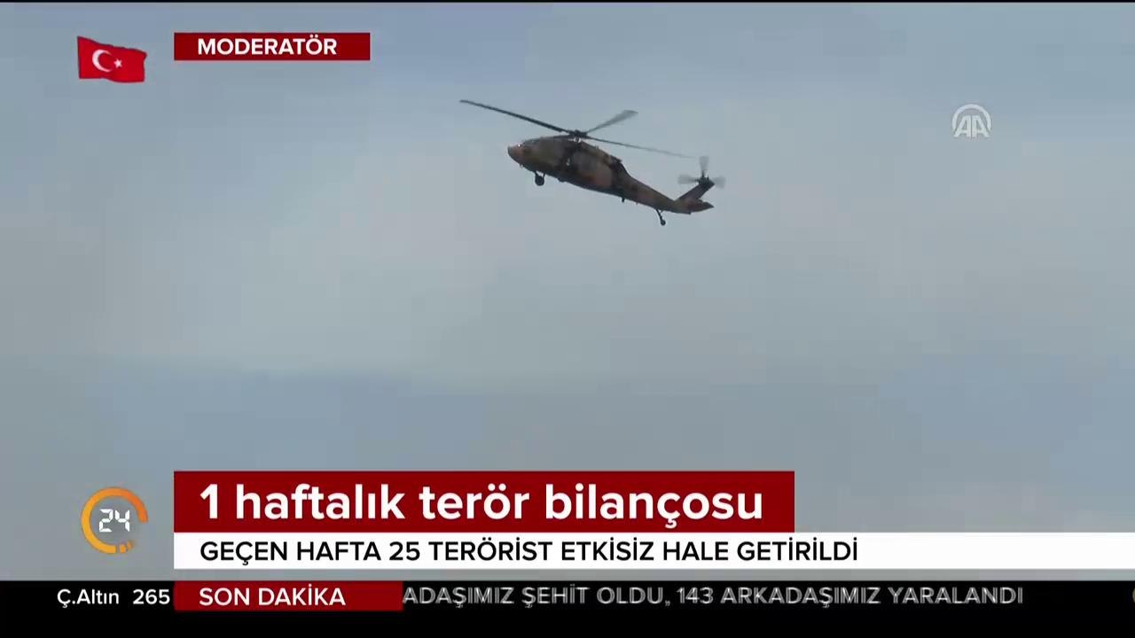 1 haftalık terör bilançosu