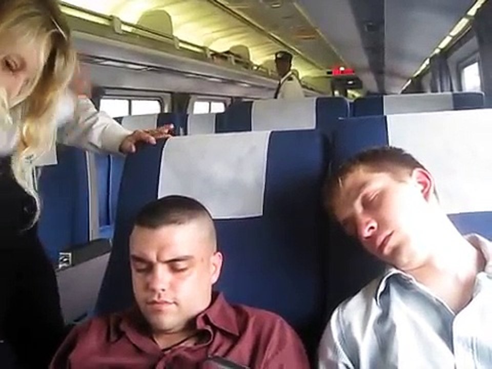 They Are Drunk On Train