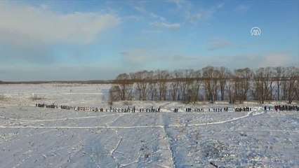 Rusya'daki Uçak Kazası - Olay Yeri Havadan Görüntülendi
