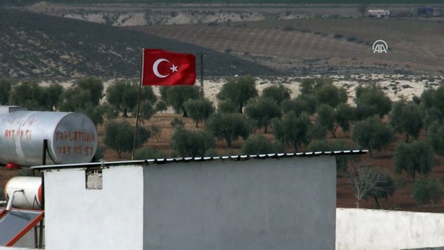 Zeytin Dalı Harekatı - Şeyh Horoz bölgesinde terör örgütüne ait sığınaklar vuruluyor - KİLİS