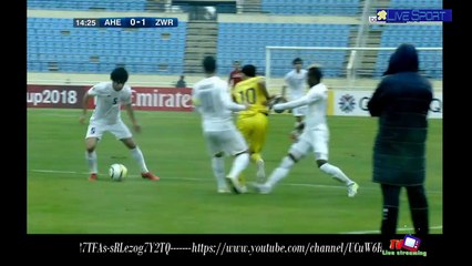 2018 02 12 كاس الاتحاد الاسيوي  الزوراء العراقي والعهد اللبناني الشوط الاول