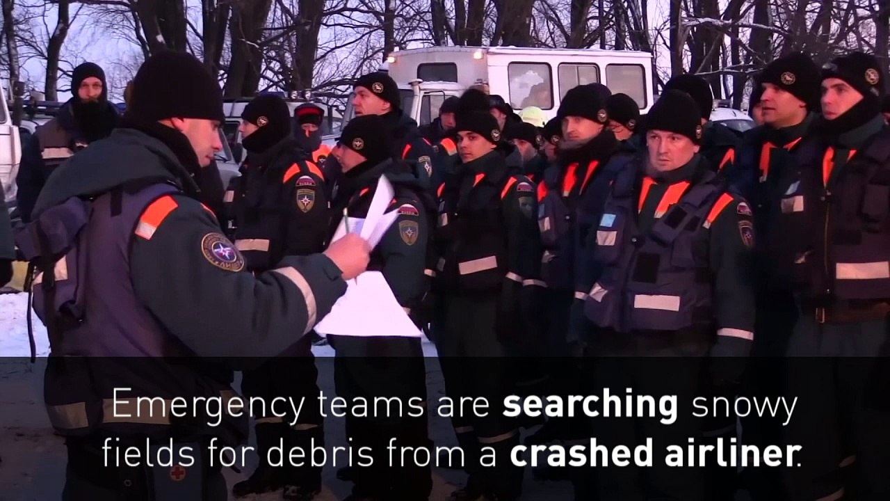 Emergency services search for Russian plane wreckage