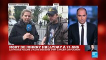 Mort de Johnny Hallyday : les fans du chanteur affluent à Marnes-la-Coquette