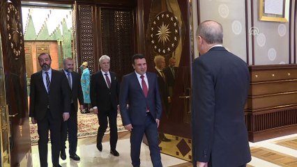Cumhurbaşkanı Erdoğan, Makedonya Başbakanı Zaev’i kabul etti - ANKARA