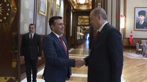 Cumhurbaşkanı Erdoğan Makedonya Başbakanı Zoran Zaev'i Kabul Etti