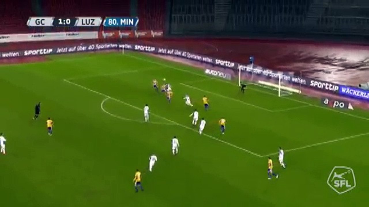 Grasshoppers 1:1 Luzern (Swiss Super League 11 February)