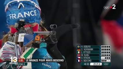 JO 2018 : la biathlète Anaïs Bescond remporte le bronze en poursuite