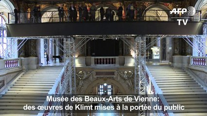 下载视频: Autriche: des oeuvres inaccessibles de Klimt visibles de près