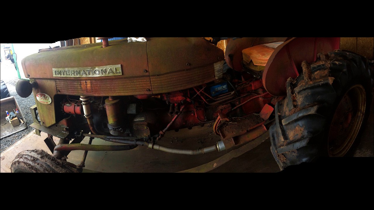 Junk yard Find....International 240    Day 4 of the restoration