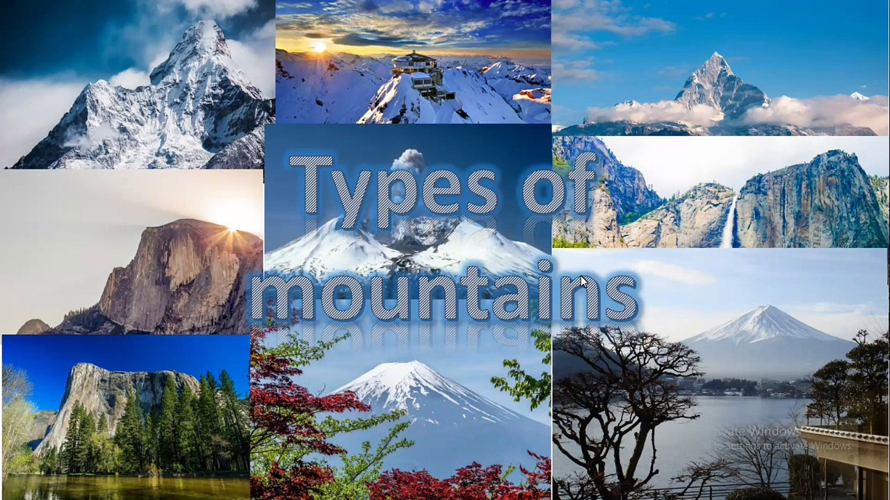 Types of mountains Formation Geography video Dailymotion