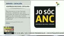 ANC catalana rechaza investidura simbólica de Carles Puigdemont
