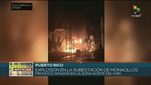 Explosión en subestación causa apagón en 10 pueblos puertorriqueños