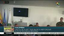 Jefe del Comando Sur de EE.UU. Kur Tidd visita a militares colombianos