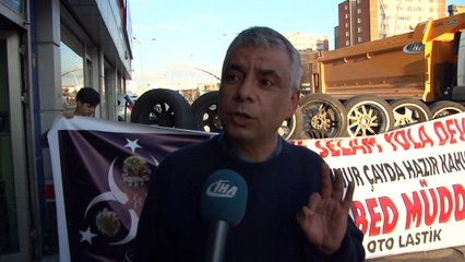 Cumhurbaşkanının ziyaret ettiği İskitler esnafından Zeytin Dalı Harekatına tam destek