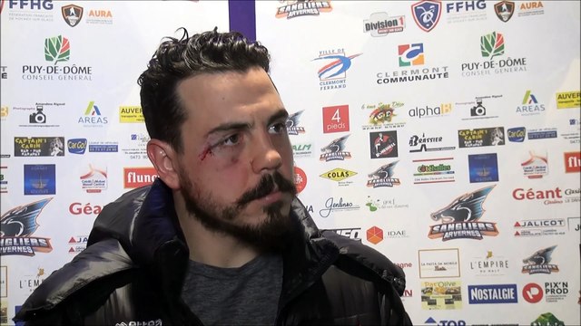 Hockey sur glace 2018-02-10 Division 2 Interview Eddy Matin Whalen TBHC Clermont-Ferrand VS Toulouse-Blagnac