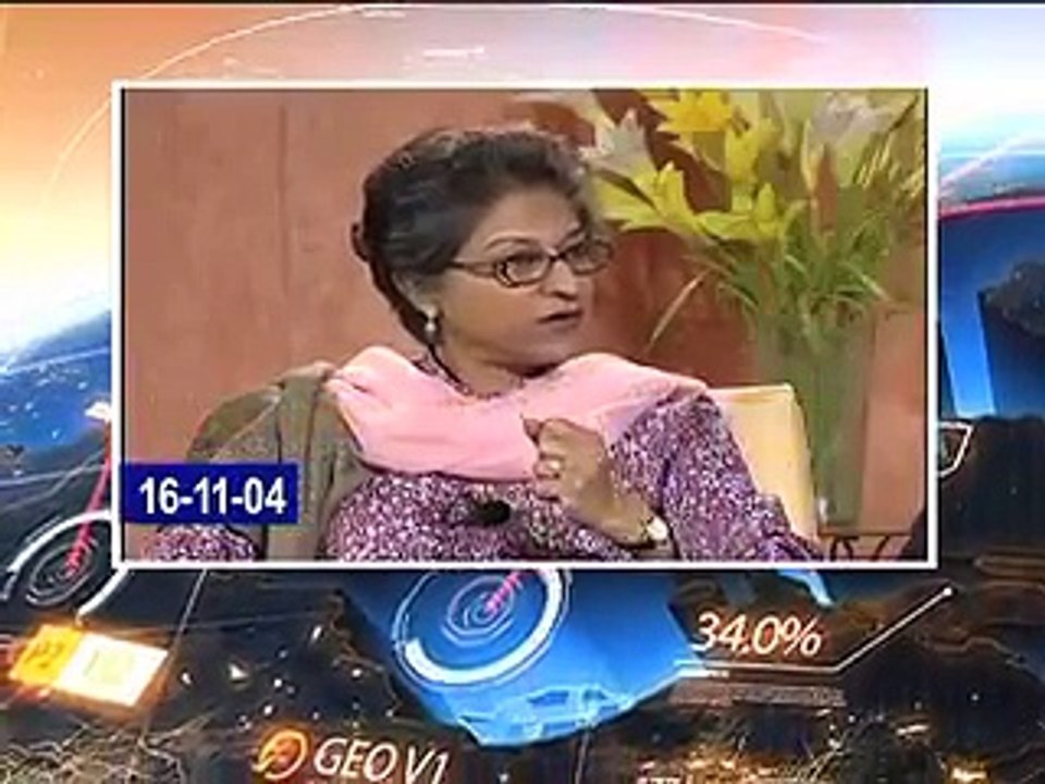 see what Asma Jahangir said about Pervez Musharraf when he was in government and when he was not in government