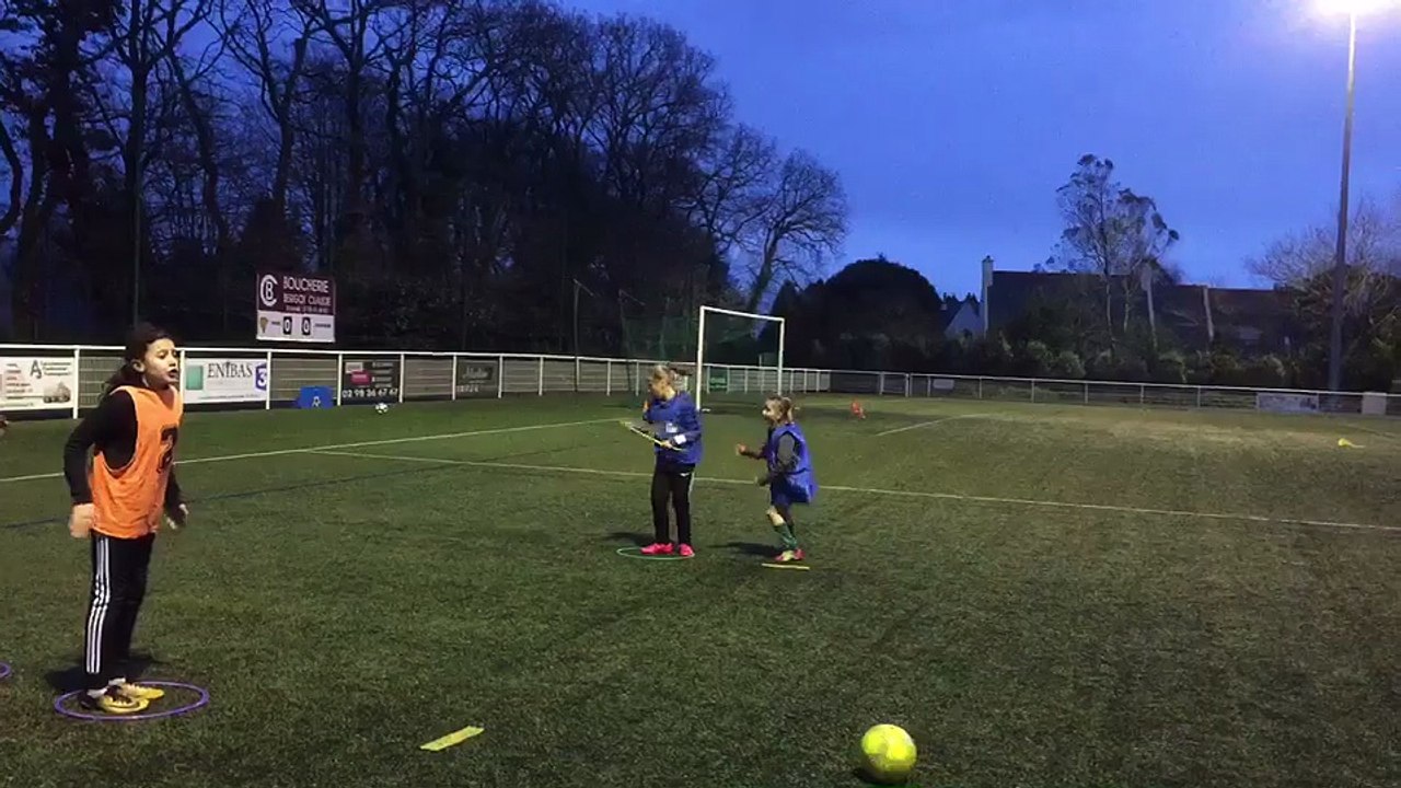 Entrainement-Jeu U11F & U13F (Entraînement du Jeudi 08 Février 2018.)