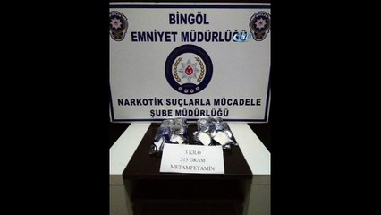 Bingöl’de 500 bin TL'lik uyuşturucu ele geçirildi