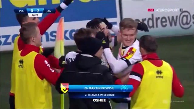 0-2 Martin Pospíšil Goal Poland Ekstraklasa - 12.02.2018 Piast Gliwice 0-2 Jagiellonia