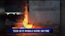 Teen Accused of Intentionally Setting Family's Mobile Home on Fire
