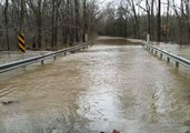 Heavy Rain Floods Central Virginia Roads