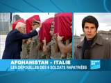 Italie: Funérailles d'État pour les six soldats tués en Afghanistan