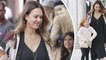 Bonding time! Jessica Alba looks chic in knit sweater and black dress as she takes daughter Haven for lunch date in West Hollywood