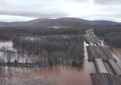 Drone Video Shows Flint River Basin Flooding