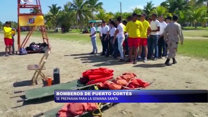 Bomberos de Puerto Cortes se preparan para la semana santa