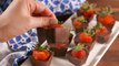 How To Use Your Ice Cube Tray To Make Chocolate Covered Strawberry Cubes