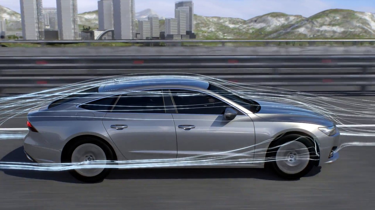 Audi A7 Animation Aerodynamik