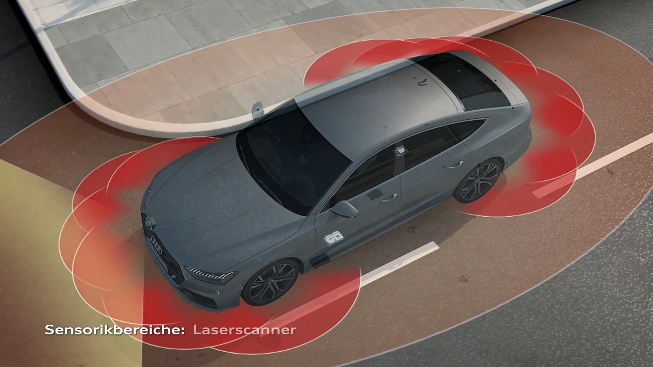 Audi A7 Animation Park-, Garagenpilot und Manövrierassistent